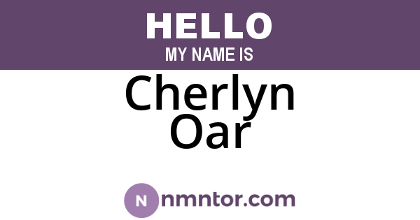 Cherlyn Oar