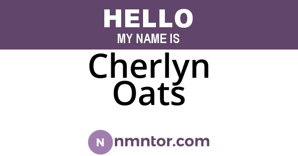 Cherlyn Oats