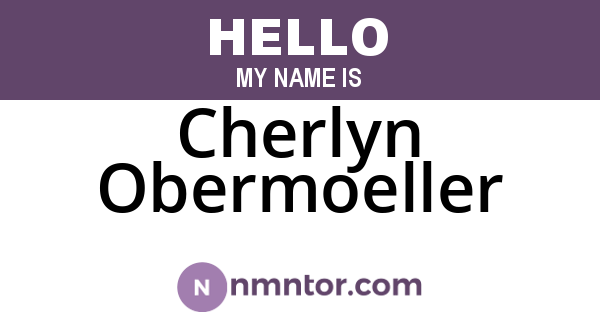 Cherlyn Obermoeller