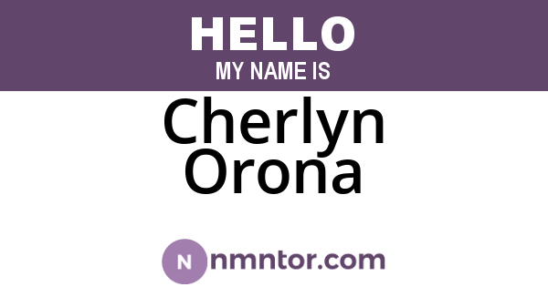 Cherlyn Orona