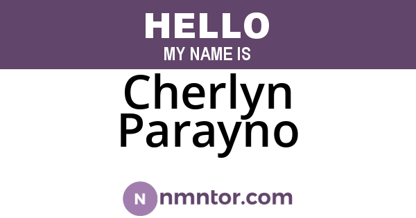 Cherlyn Parayno
