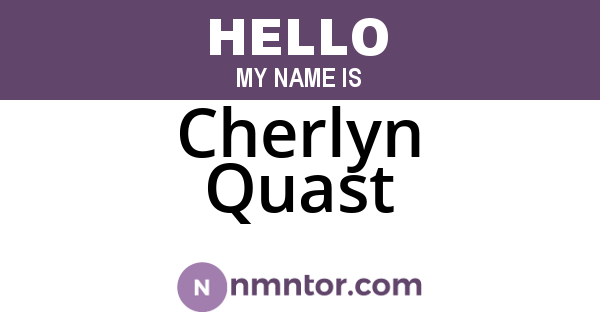 Cherlyn Quast