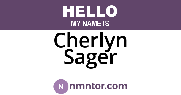 Cherlyn Sager