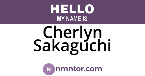 Cherlyn Sakaguchi