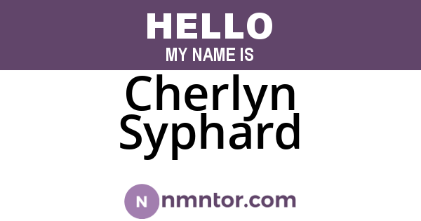 Cherlyn Syphard
