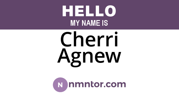 Cherri Agnew