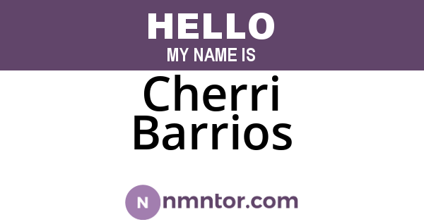 Cherri Barrios