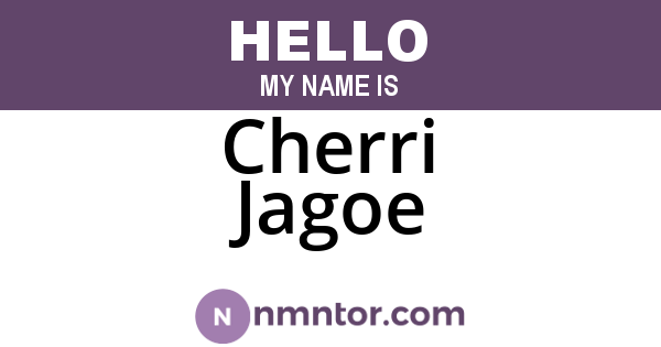 Cherri Jagoe
