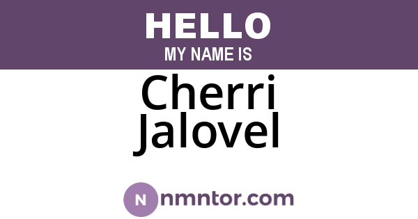 Cherri Jalovel