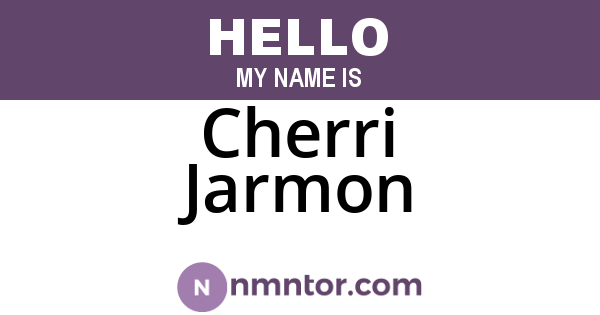 Cherri Jarmon