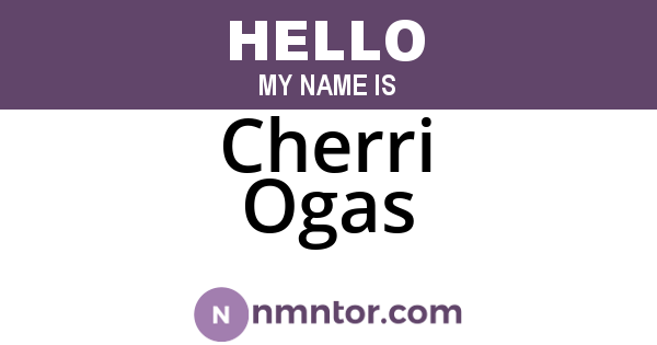 Cherri Ogas