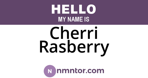 Cherri Rasberry