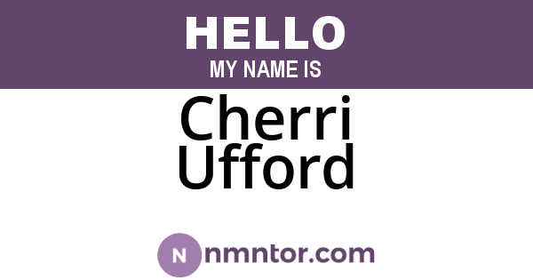 Cherri Ufford