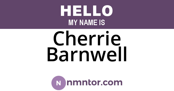 Cherrie Barnwell