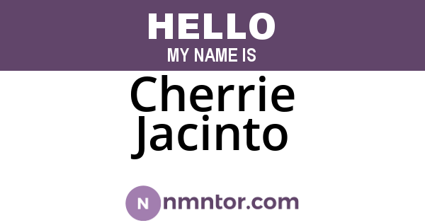 Cherrie Jacinto