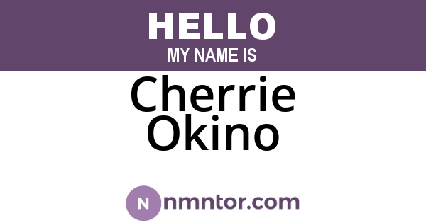 Cherrie Okino