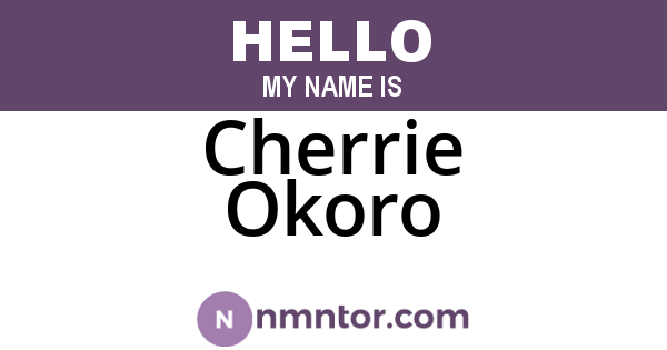 Cherrie Okoro