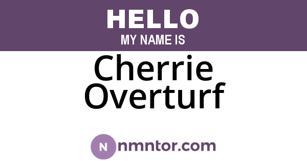 Cherrie Overturf