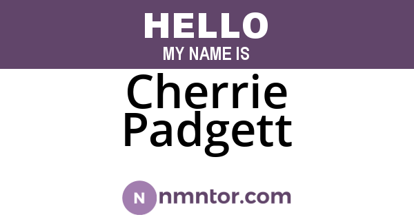 Cherrie Padgett