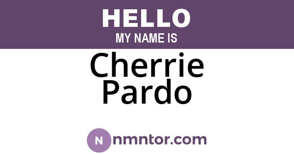 Cherrie Pardo