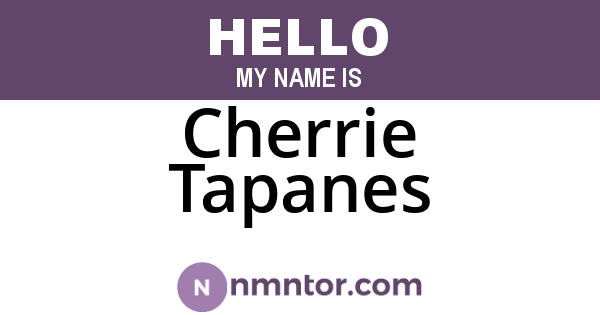 Cherrie Tapanes