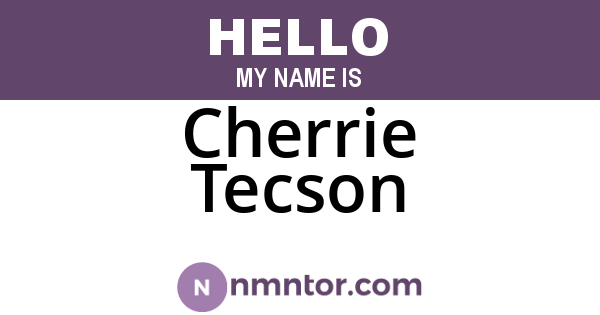 Cherrie Tecson