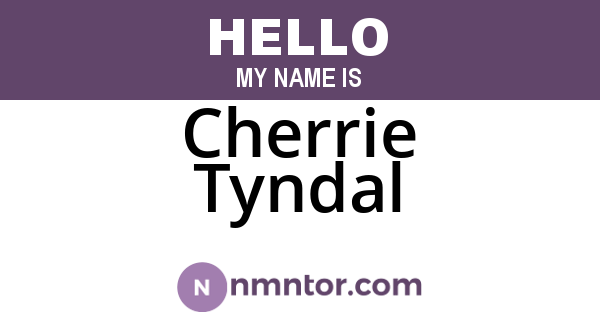 Cherrie Tyndal
