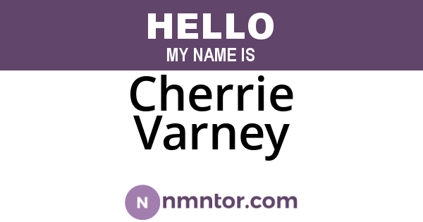 Cherrie Varney