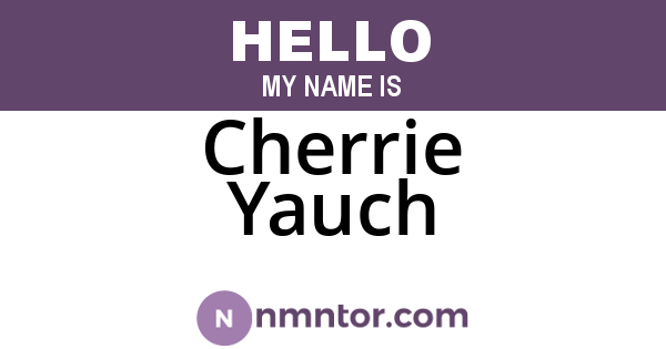 Cherrie Yauch