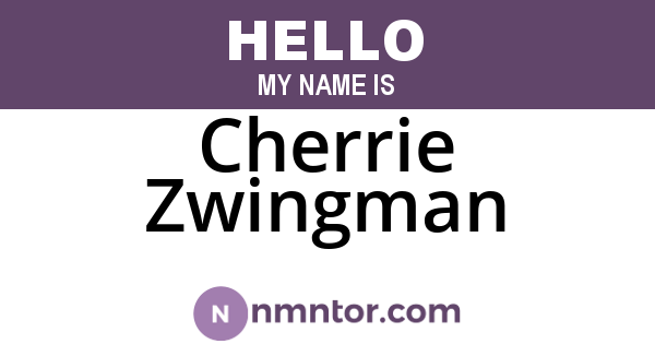 Cherrie Zwingman