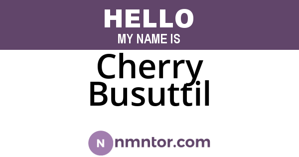 Cherry Busuttil