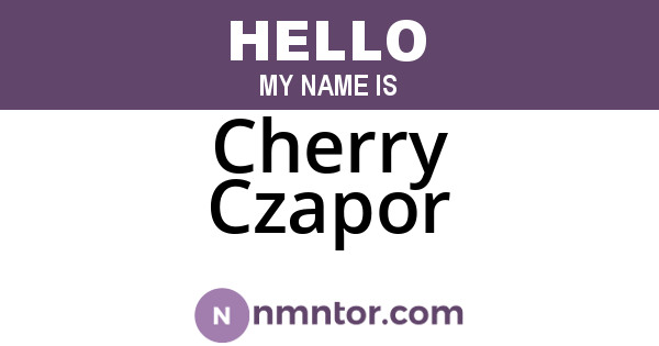 Cherry Czapor