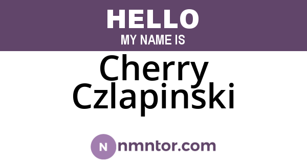 Cherry Czlapinski