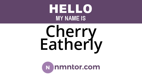 Cherry Eatherly