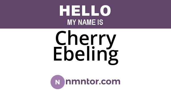 Cherry Ebeling