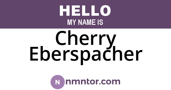 Cherry Eberspacher