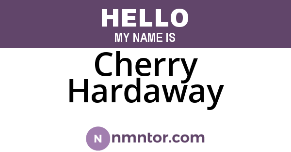 Cherry Hardaway