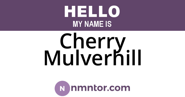 Cherry Mulverhill