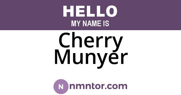 Cherry Munyer