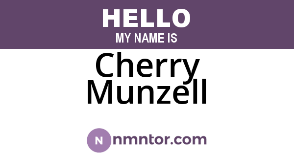 Cherry Munzell