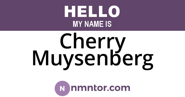 Cherry Muysenberg