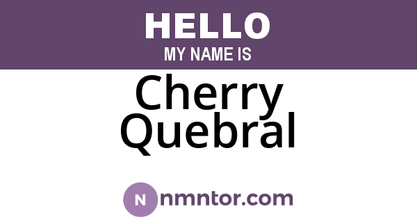 Cherry Quebral