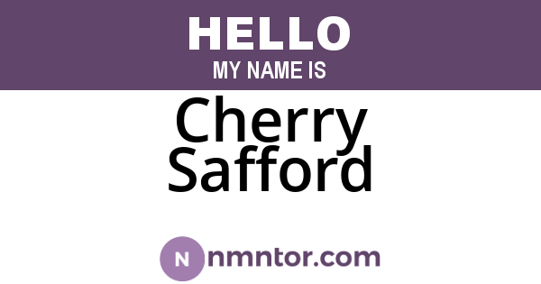 Cherry Safford