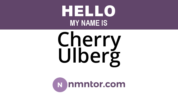 Cherry Ulberg