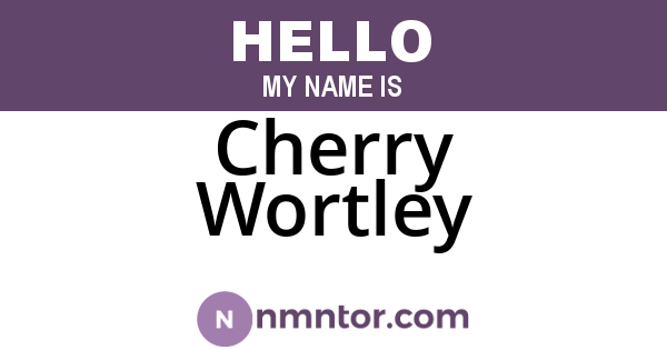 Cherry Wortley