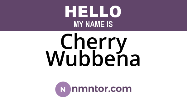 Cherry Wubbena