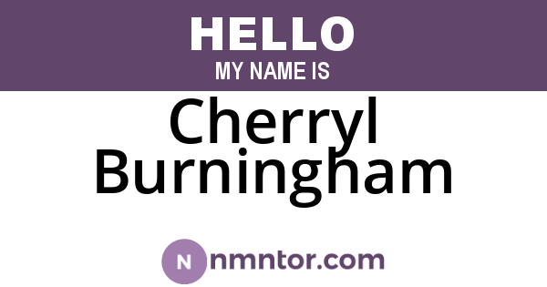 Cherryl Burningham