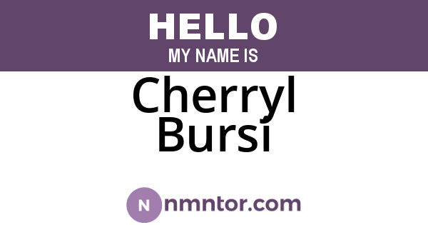 Cherryl Bursi