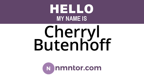 Cherryl Butenhoff
