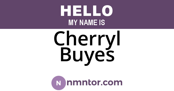 Cherryl Buyes